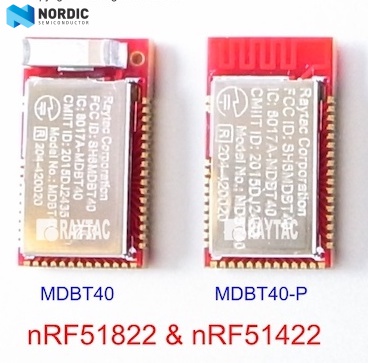 Raytac Nordic Module Line MDBT40 Series