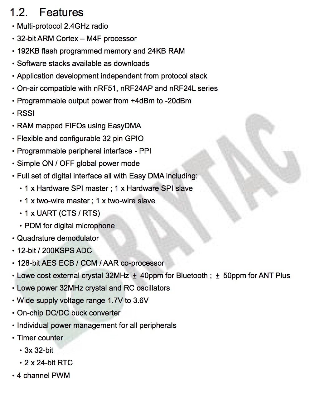 MDBT42Q-192K &amp; MDBT42Q-P192K-Hardware