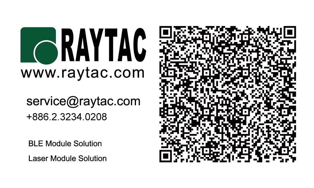 Raytac QR Code-BLE&Laser-Landscape