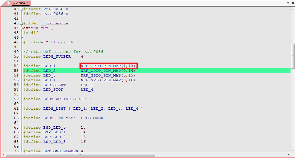 Modify LED GPIO