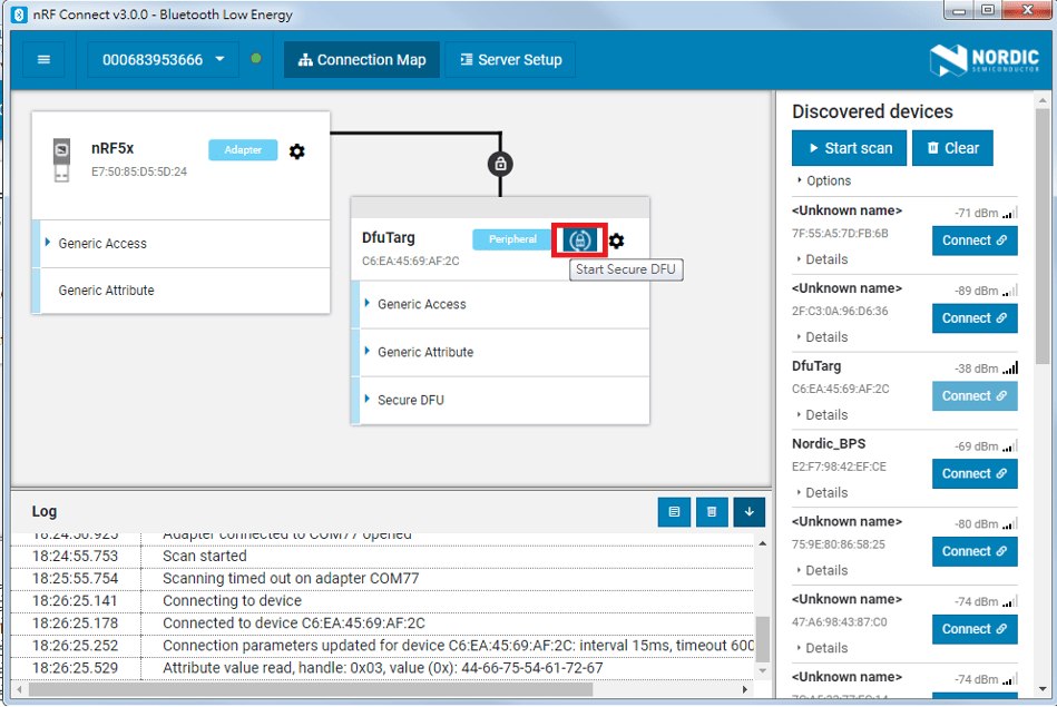 Start Secure DFU