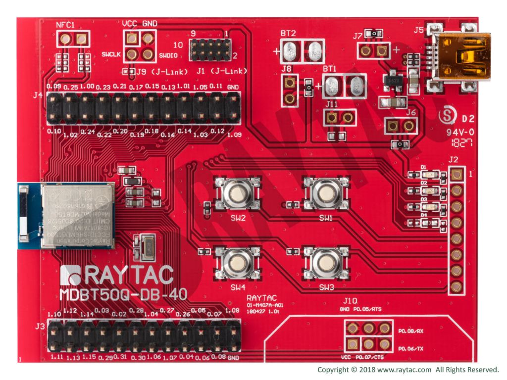 MCUboot DFU Guide For Raytac MDBT50Q-DB-40 (Using NCS&nbsp;V2.9.1)