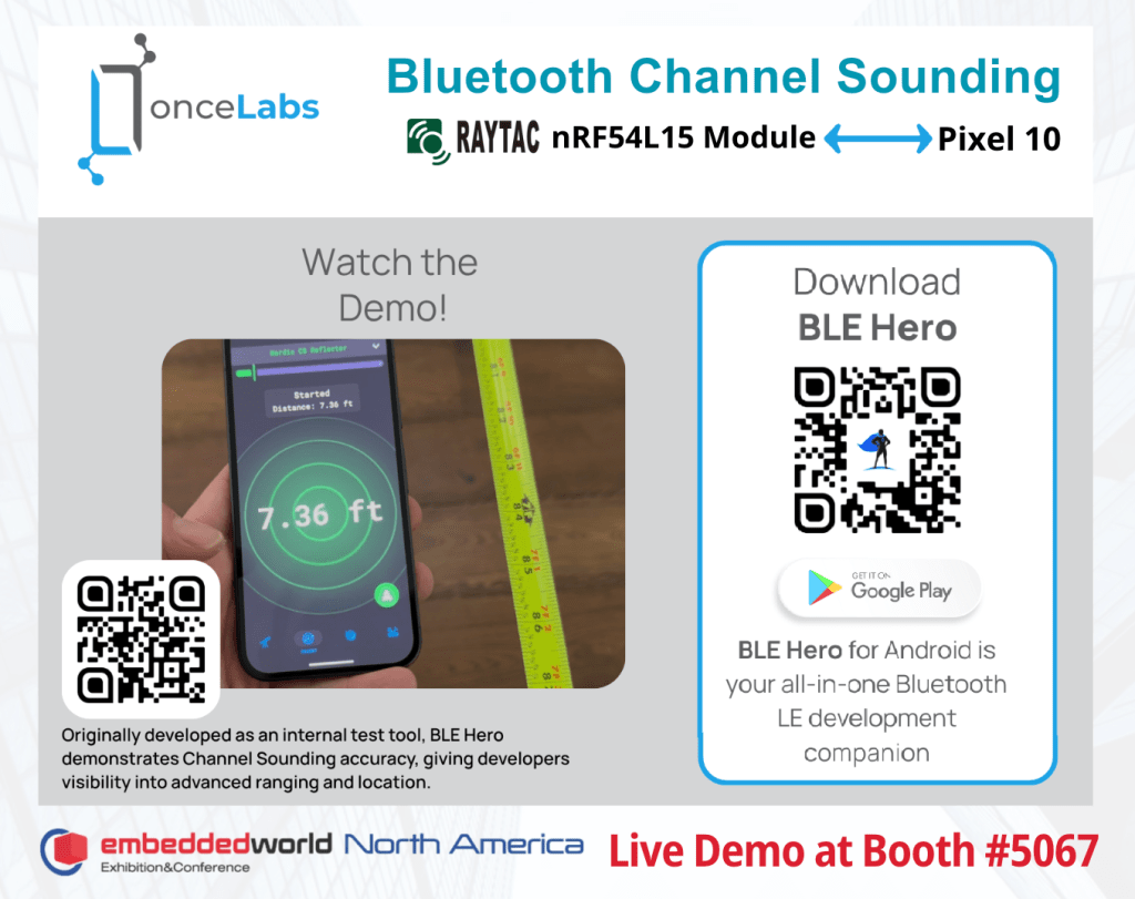 Raytac and onceLabs Deepen Collaboration with Live Demo of Mobile‑to‑Embedded Bluetooth Channel&nbsp;Sounding